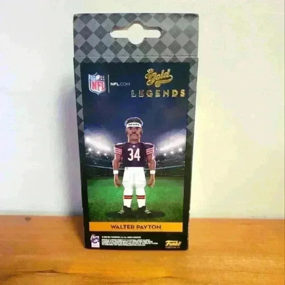Funko gold NFL legends Walter Payton Chicago Bears - Picture 2 of 6